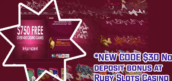 Ruby slots no deposit bonus codes